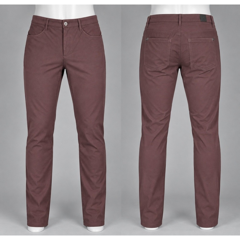 Vuori Meta Pants Mens 34x34 Burgundy Excellent Stretch Technical Chino